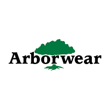 The Arborwear logo features the word "Arborwear" in black text with a green tree graphic above and below the letters.
